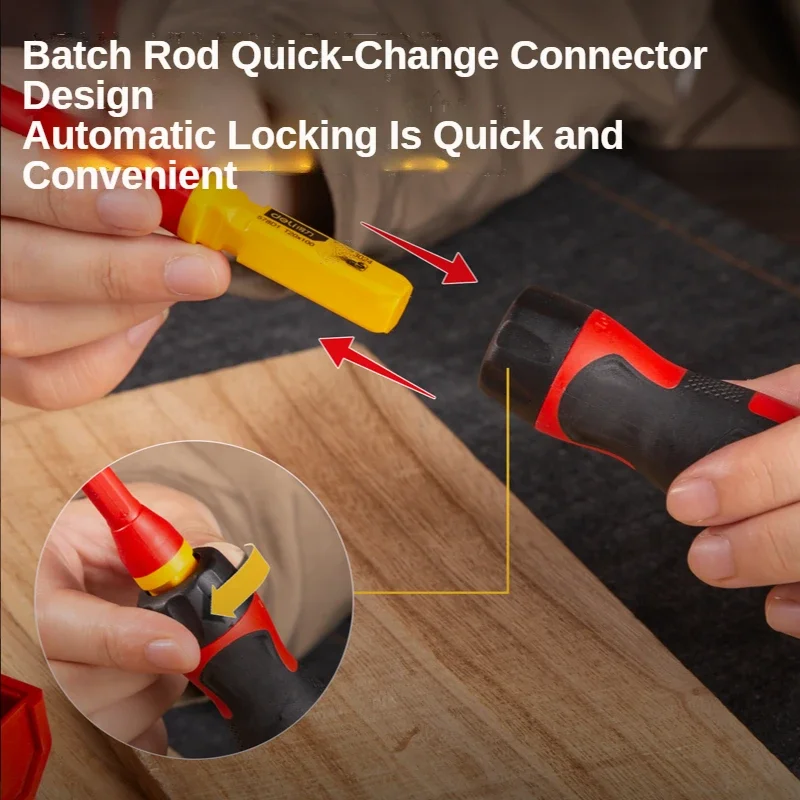 7 قطعة 1000 فولت للتغيير معزول المفكات مجموعة مع المغناطيسي مشقوق فيليبس بت مفكات كهربائي إصلاح الأدوات اليدوية #6