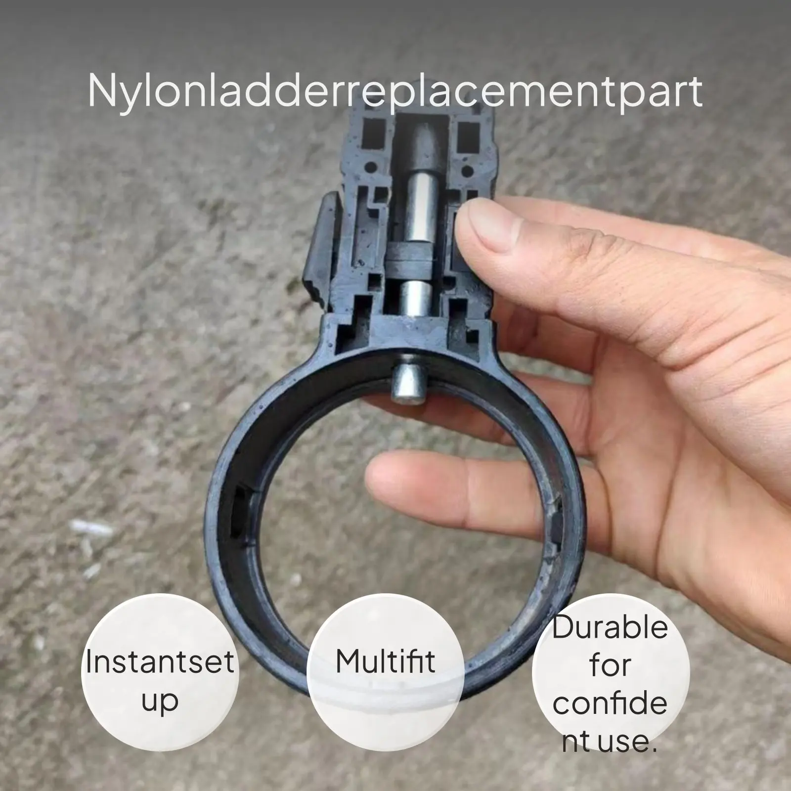 Telescopic Ladder Accessory Round Nylon Sleeve Lifting Ladder Round Ring Folding Ladder Multi-Functional Bamboo Joint Ladder