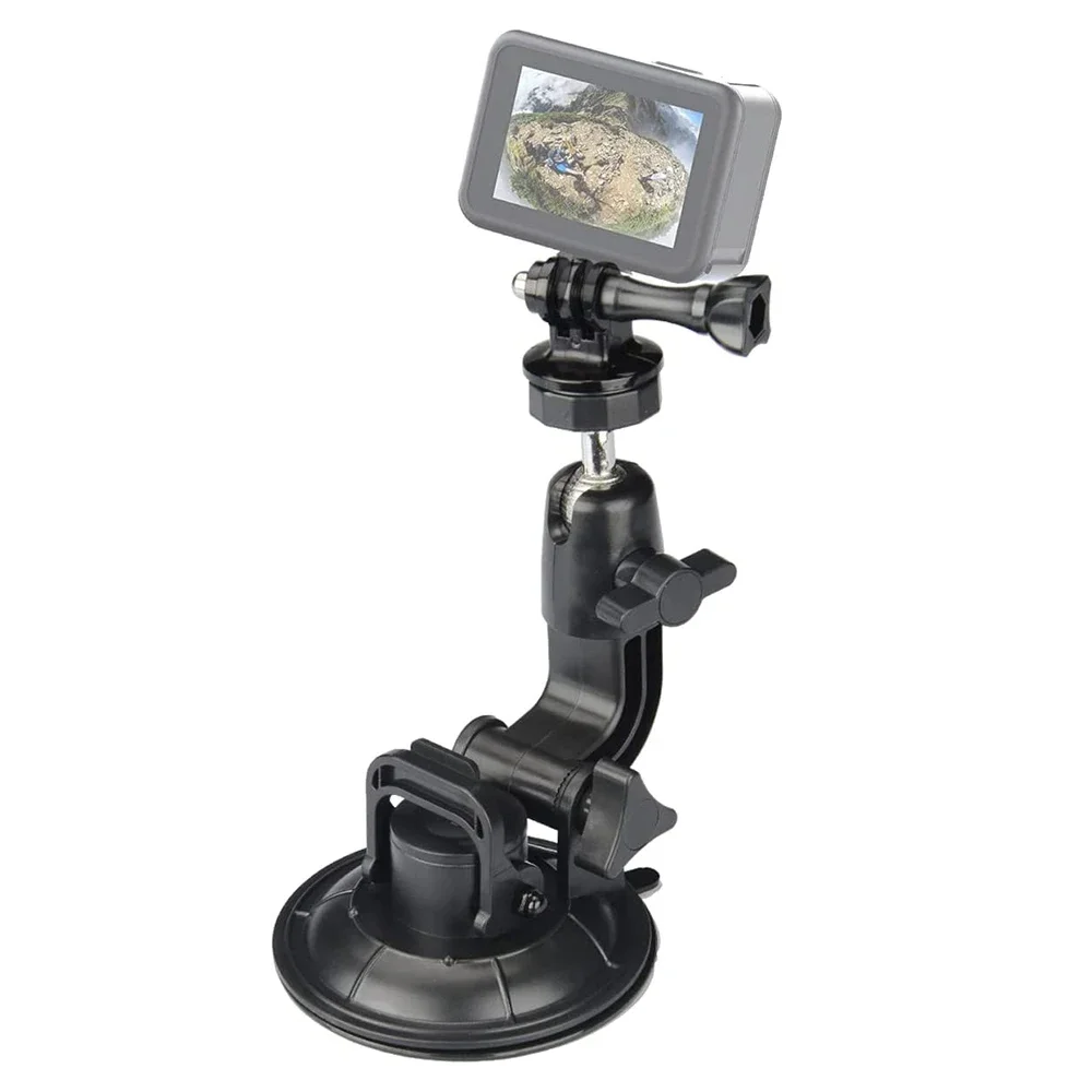 

Heavy Duty Camera Car Windshield Suction Cup Mount with 1/4-20 Adapter for GoPro Hero Series and All Action Cameras