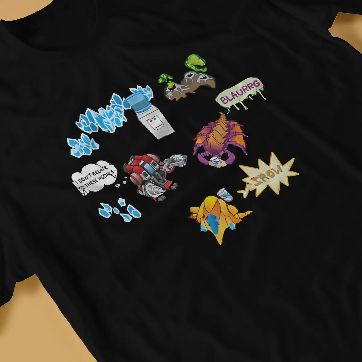 StarCraft Game Mineral Line Talk Tshirt Graphic Men Tops Vintage Goth Summer Clothing Cotton Harajuku T Shirt