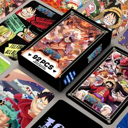 Anime ONE PIECE 60pcs Lomo Card + 32pcs Stickers Game Gear 5 NIKA Luffy Zoro Sanji Nami Shining Card Collections Battle Toy Gift