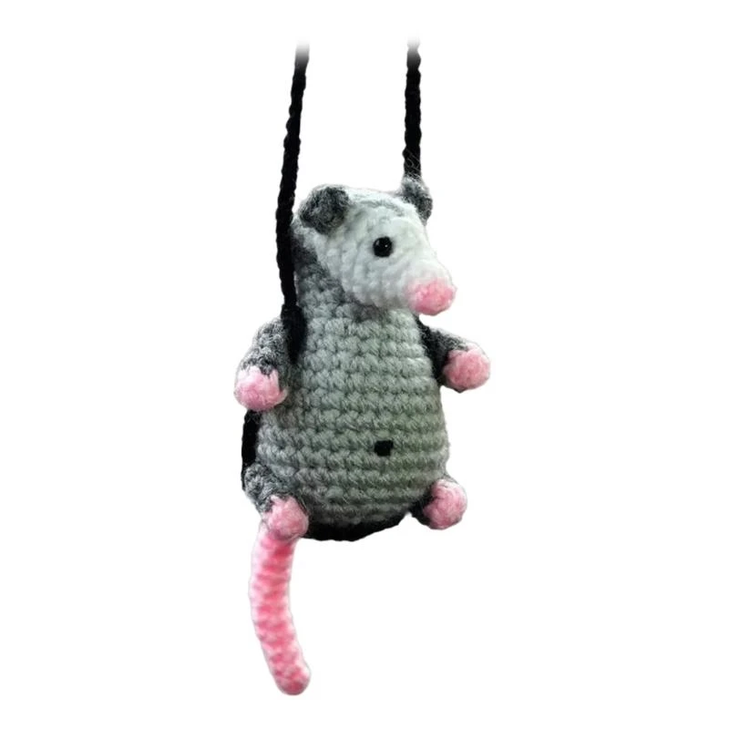 

Crochet Knitted Opossum Pendant Possum​ Decoration Interior Charms Decorations
