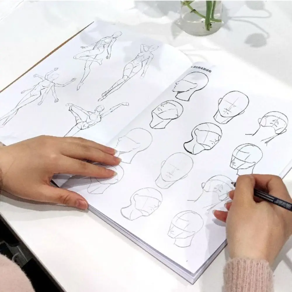 

Art Supplies Painting Book Hand Painted Tutorial Books Art Copy Practice Book Line Draft Practice Books Art Tracing Sketch