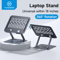 Hagibis Laptop Stand for Desk Adjustable Laptop Riser 360° Rotating Ergonomic Notebook Holder for All Laptops up to 18 Inches