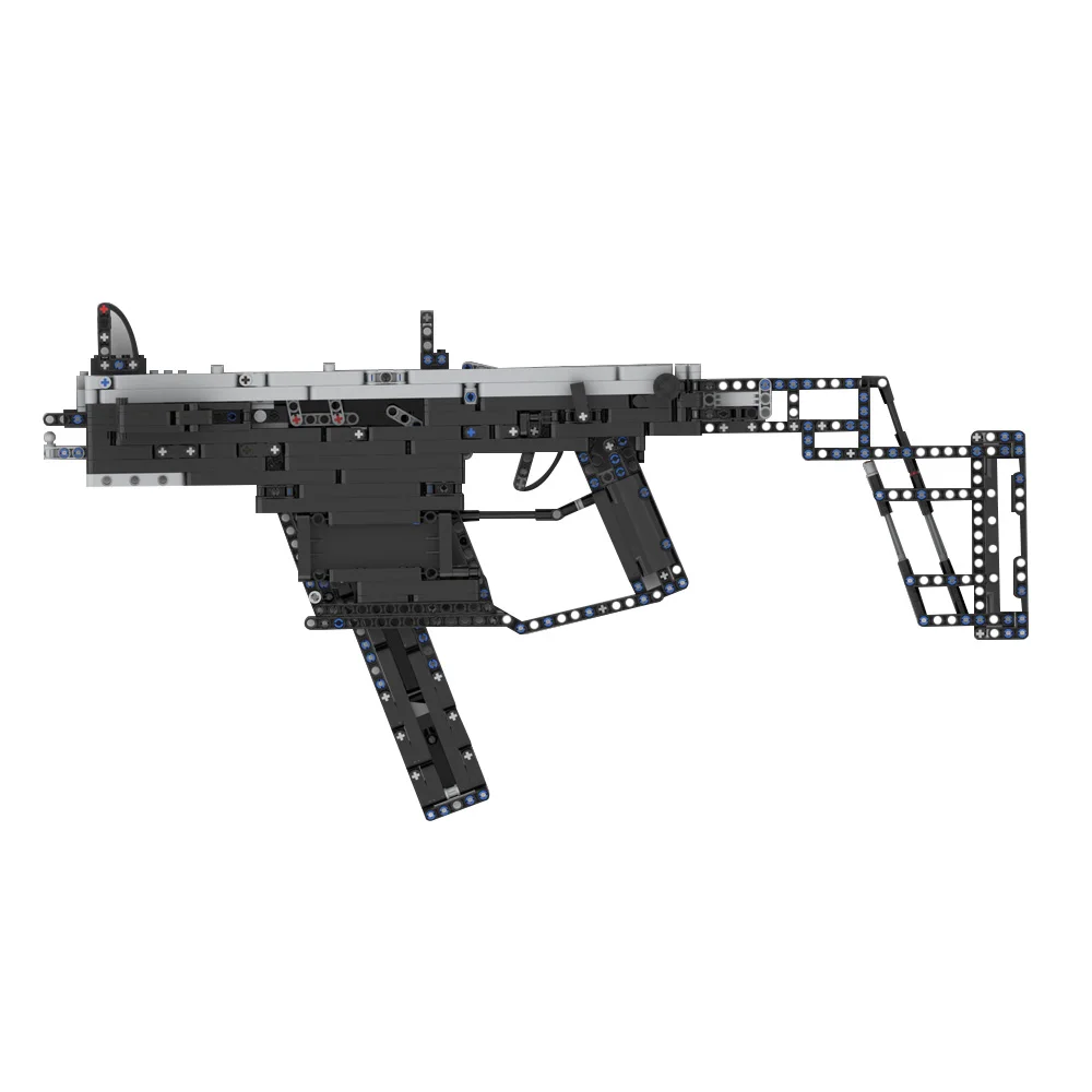 

MOC Military Kriss Vector Submachine Gun Bricks Model Mini Size Submachine Gun Weapons Building Block Assembly Toys Kids Gifts