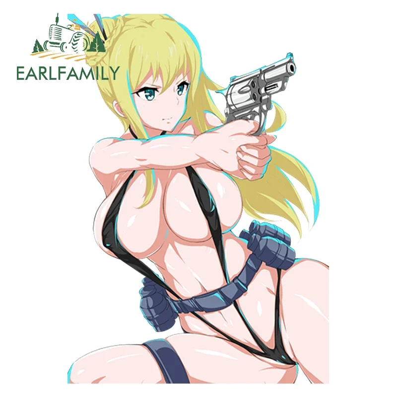 EARLFAMILY 13 سنتيمتر عالية الجودة سيارة ملصق النينجا القاتل اليابانية الكرتون أنيمي نانسي لي التصميم سيارة الوفير ملصق مائي اكسسوارات