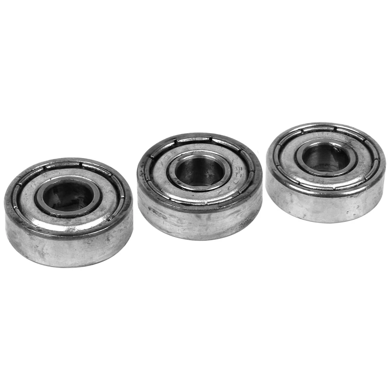 50Pcs Miniature Rubber Sealed Metal Shielded Metric Radial Ball Bearing Model: 607ZZ 7 X 19 X 6MM