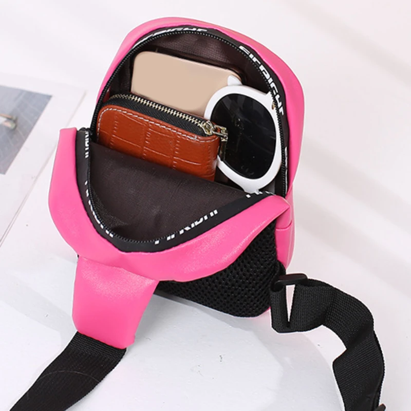 Women Bag Chest Bags Soft PU Leather New Trend Bags Female Crossbody Bag Shoulder Messenger Bags Multiple Pockets Pack Designer