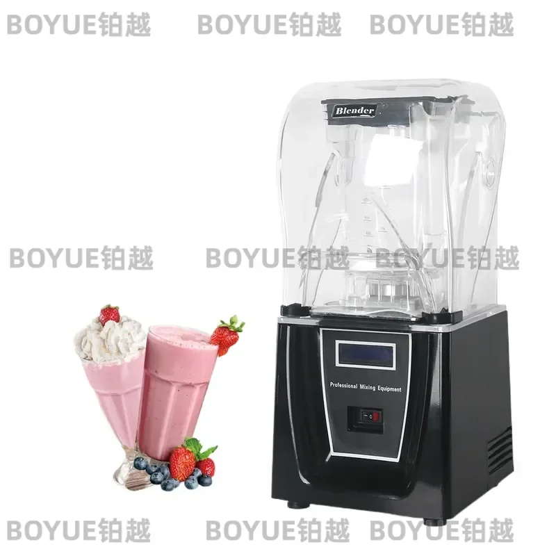 1.5L Commercial Smoothie Blender Soundproof Heavy Duty Juicer Mixer Machine for Kitchen Home Cafe Bar Ice Crushing