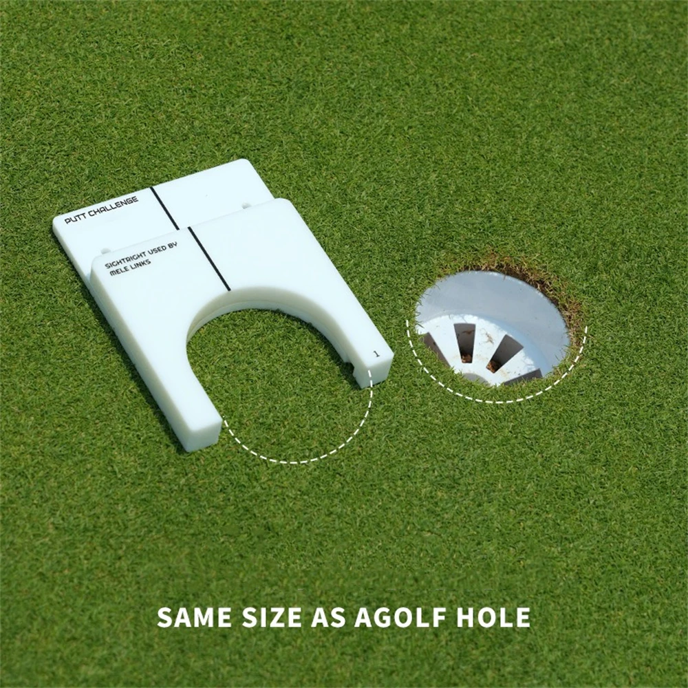 Golf Putter Trainer, Putting Hole Cup, 3 Sizes 54mm 77mm 100mm, Acrylic Material, In/outdoor Practice Holes, Vision Aide Putting