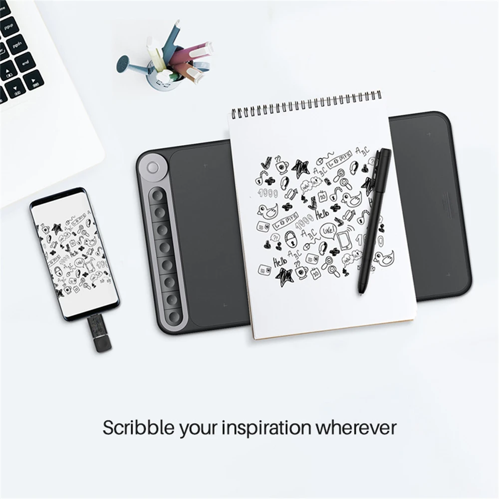 قلم رقمي محايد خالٍ من البطاريات لمستويات HUION scarbo PW310 8192 لأجهزة HS611/HS64/HS610/Q620M/H610PRO V2/Kamvas Pro 20 #5