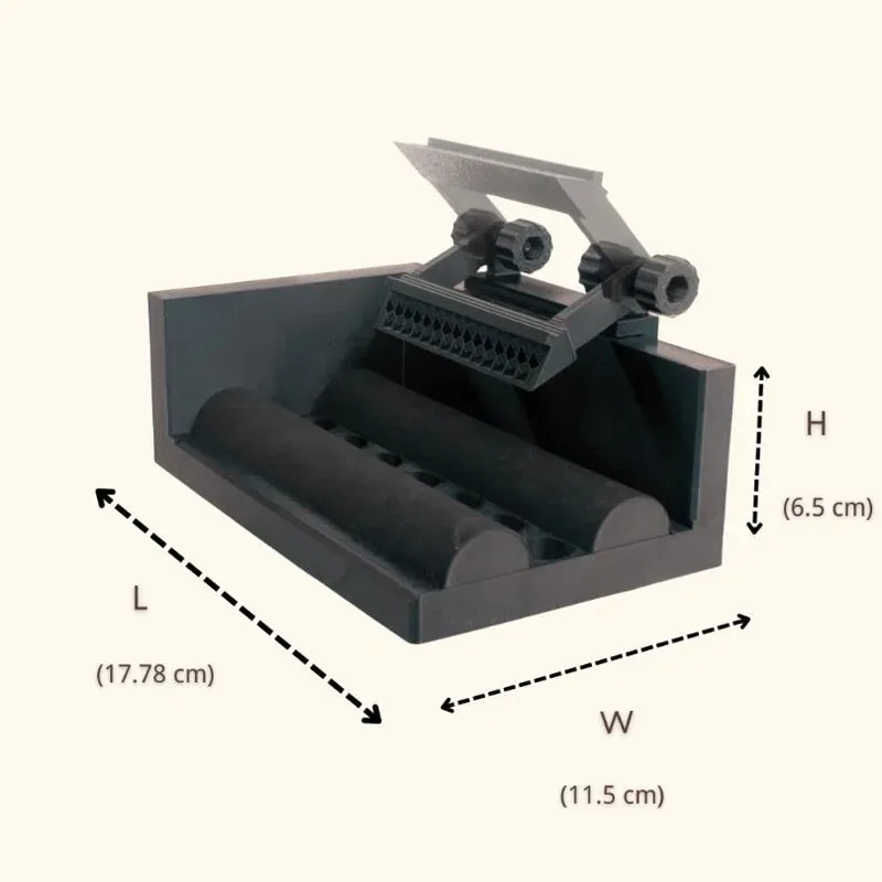 Manual Adjustable Label Applicator Positioning Tool, Handheld Label Sticker Machine for Wine Beer Liquor Bottles