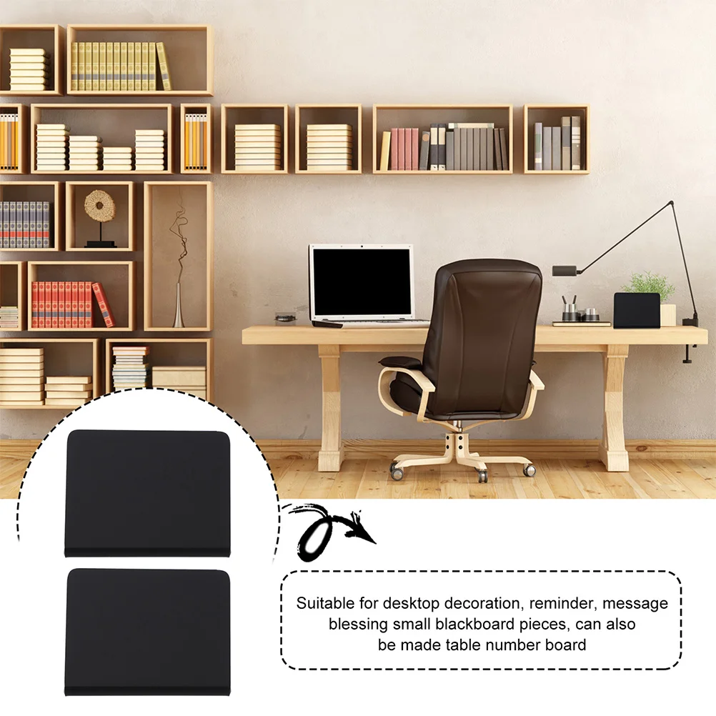 

15 pcs Small Blackboard Decoration Wedding Home Office Memo Message Board Ornament Reusable Erasable Kitchen Garden