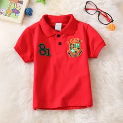 Fashion Boys Polo Shirts Best Quality Baby Boy Sports Shirt Kids Short Sleeve Tops Summer Children Clothes 2 4 6 8 10 12 Years