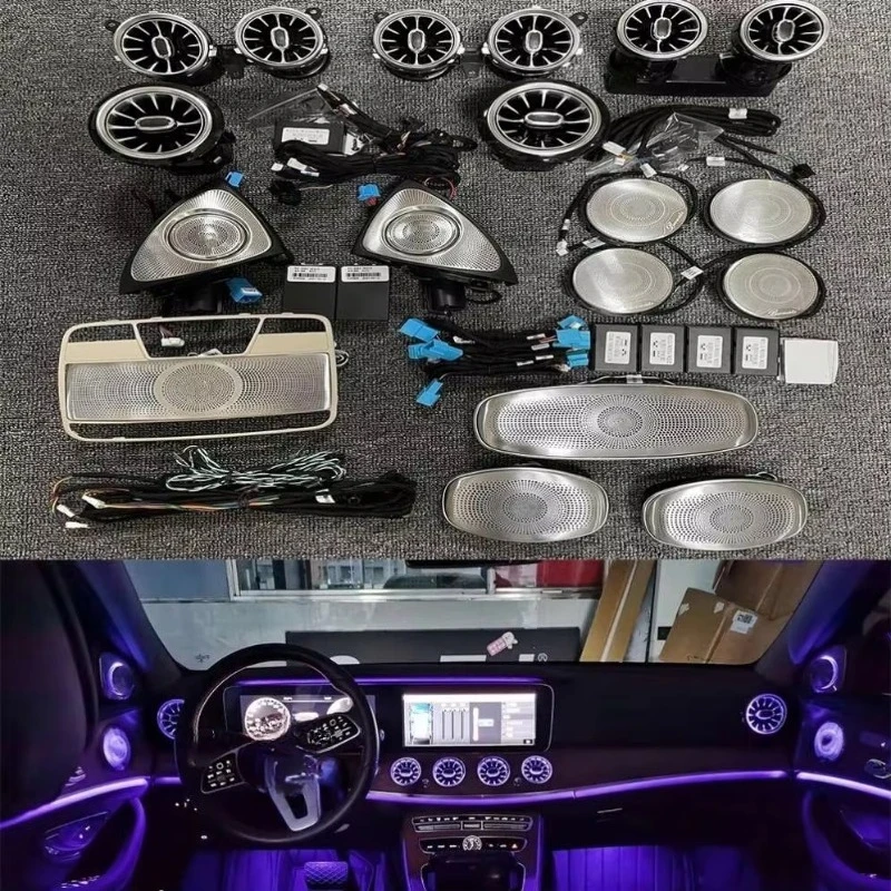 

For Air Vent Turbine Nozzle Lamp A/C/E/S/V/CLA/GLA/GLC W176 W205 W213 W222 W447 W117 W156 X253 LED Car Outlet Ambient Light