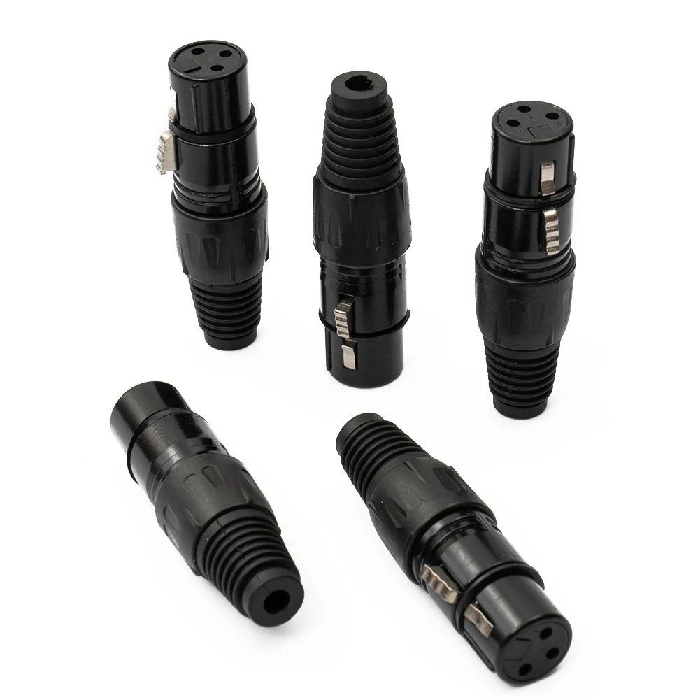 

High Quality Brand New Noise Shielding Microphone Cable Upgrade Connect 3 Pin Female Connector 1.5*6.7cm 10pcs