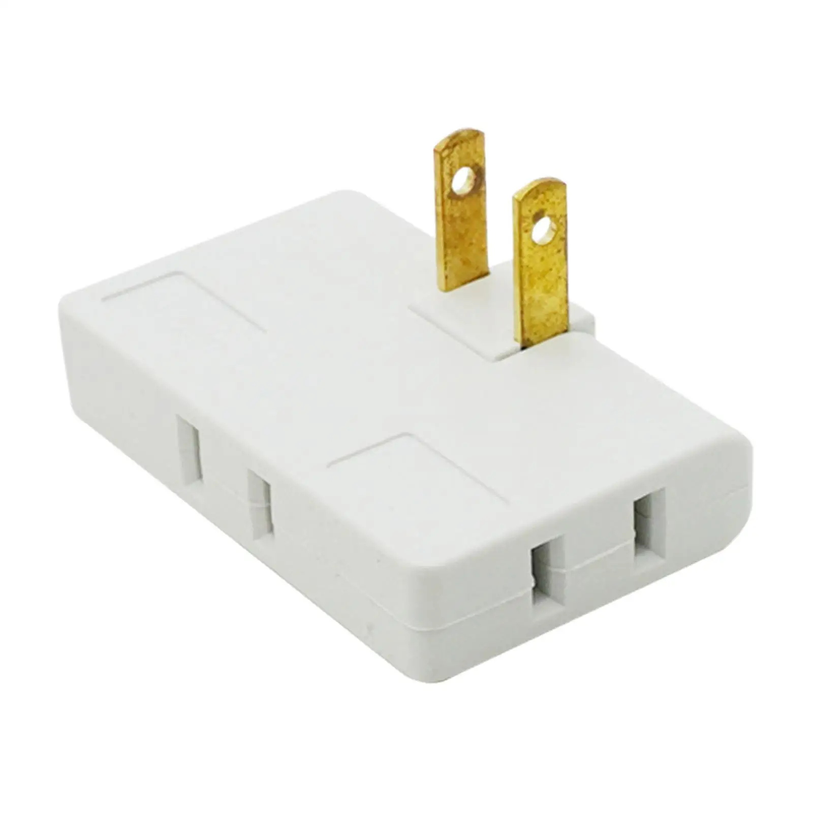 3 Outlet Power Strip Indoor Wall Power Socket 2 Prong Swivel Wall Plug 180 Degrees Rotatable Socket for Home Wall Household