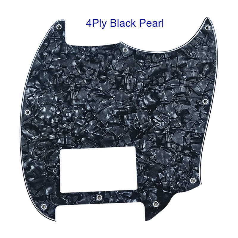 Pleroo Guitar Parts For - Squier Bullet Mustang Whit 1 H PAF Humbucker Pickups Guitar Pickguard Multicolor Options