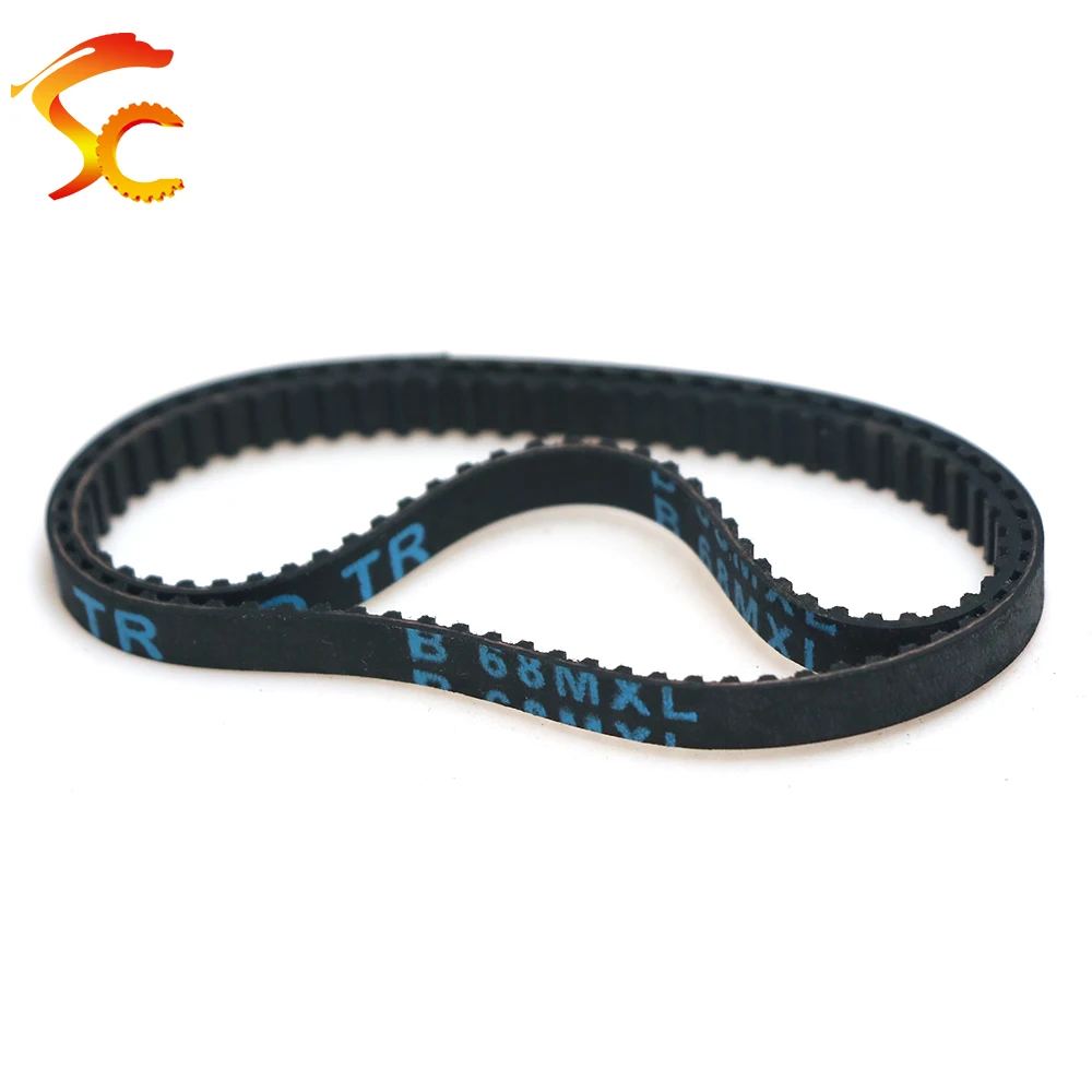 MXL Timing Belt B57MXL to B66MXL MXL Synchronous Belt Width 4/5/6/7/9/10/12/15mm Closed Loop Drive Belt MXL Rubber Timing Belt