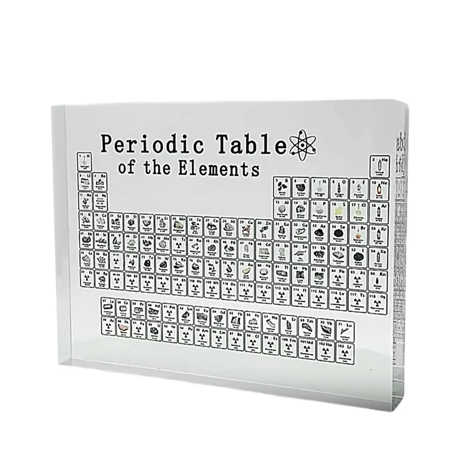 Periodic Table Display Sturdy Creative Transparent for Kids Chemists Student