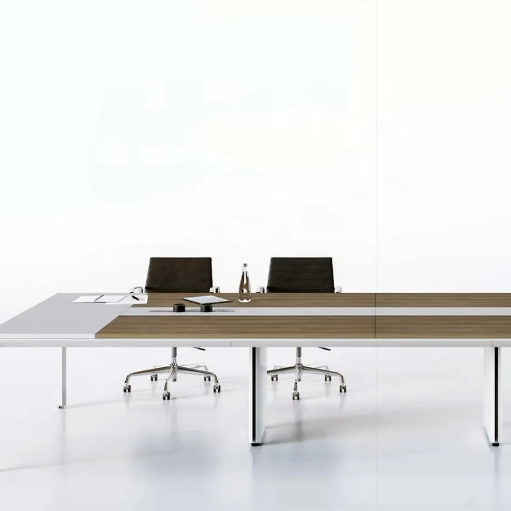 Modern Luxury Conference Table And Chairs Conference Desk Meeting Room Table Custom Size Wood Office Furniture Meeting Tables
