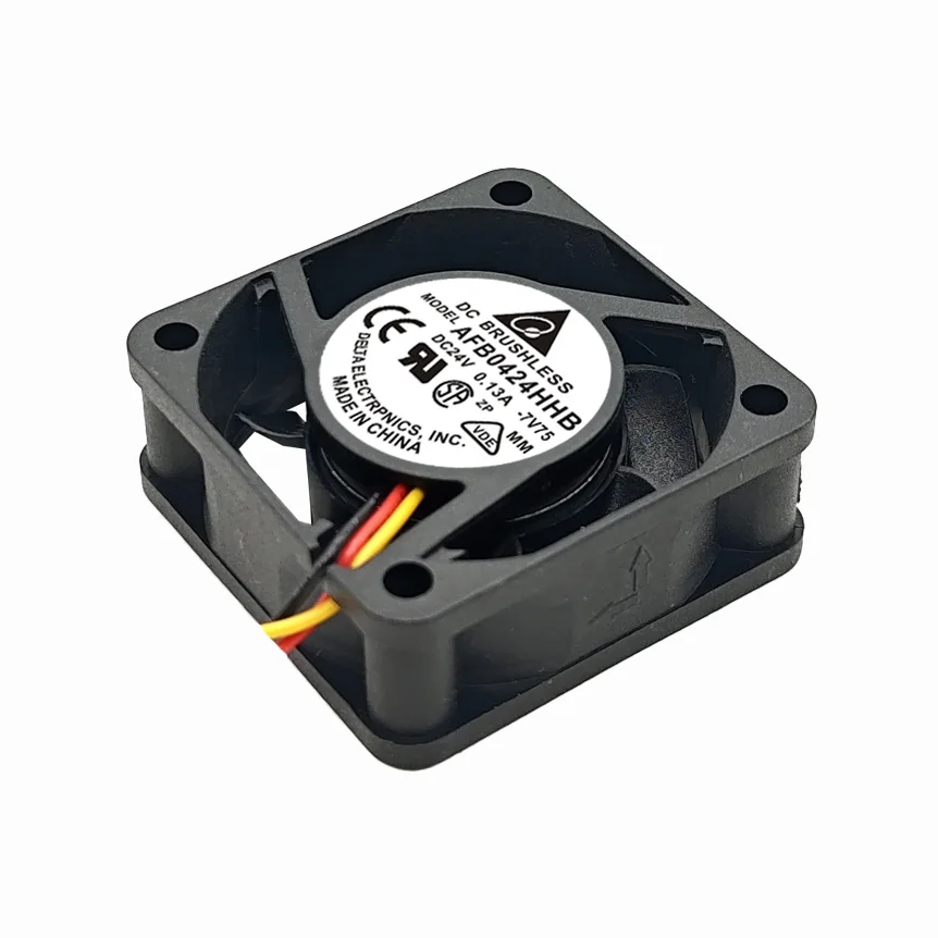 

Delta Electronics AFB0424HHB DC 24 В 0,13 А 40x40x15 мм 3-проводной охлаждающий вентилятор