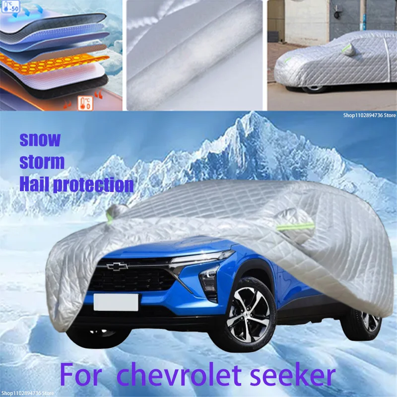 

For chevrolet seeker Outdoor Cotton Thickened Awning For Car Anti Hail Protection Snow Covers Sunshade Waterproof Dustproof