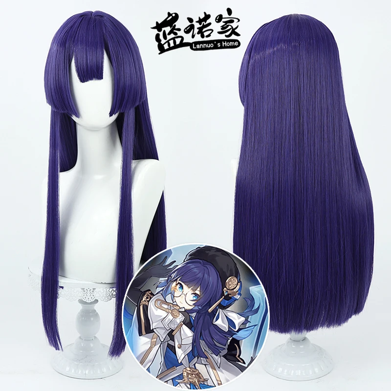 

Аниме Honkai Star Rail Pela Cos Косплей Парик Хэллоуин Карнавал Реквизит для вечеринки Синтетические волосы Термостойкое волокно + Кепка для парика