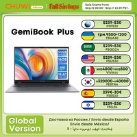 CHUWI GemiBook Plus 15.6'' Laptop 16GB RAM 512GB SSD Computer Windows 11 Laptop 12th Gen Intel Alder Lake N100 (Up to 3.4GHz)