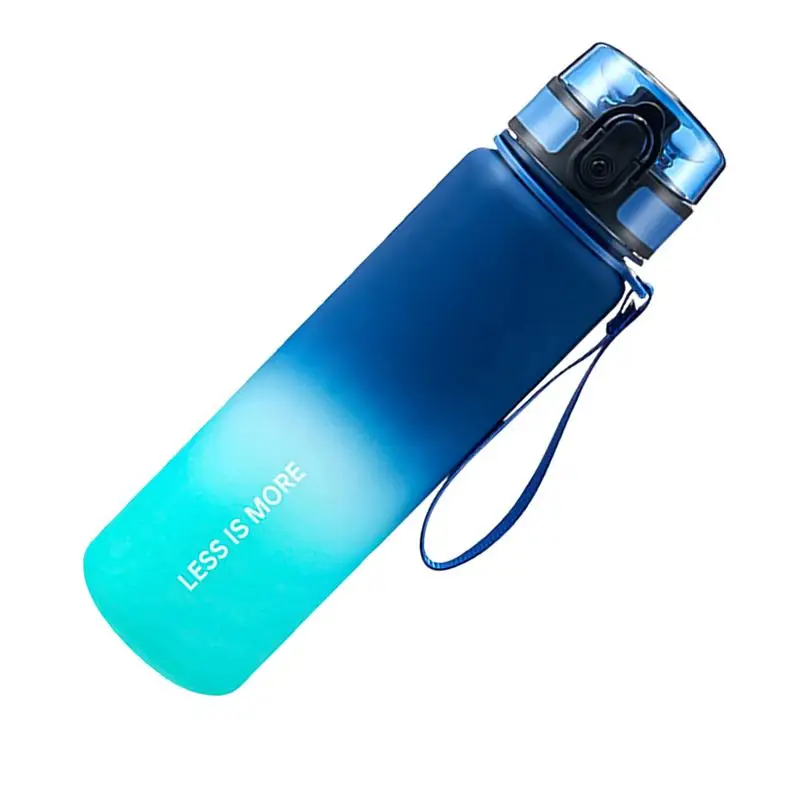 

Fitness Water Bottle Gradient Blue Leakproof Large Water Bottle Leakproof Free Drinking Gym Bottles 1000ml For Sports Nsure