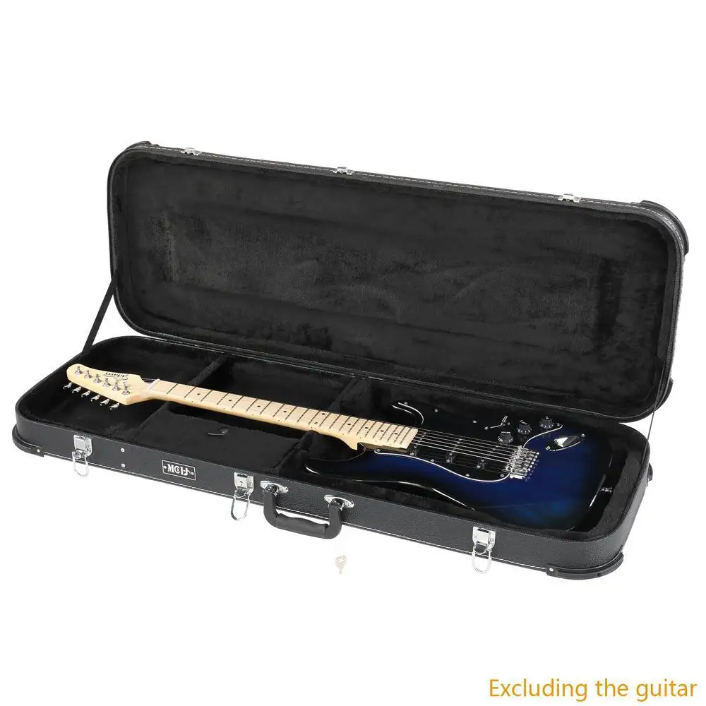 

Full Size 41" Plush Interior ST High Grade Electric Guitar Hard Case Flat