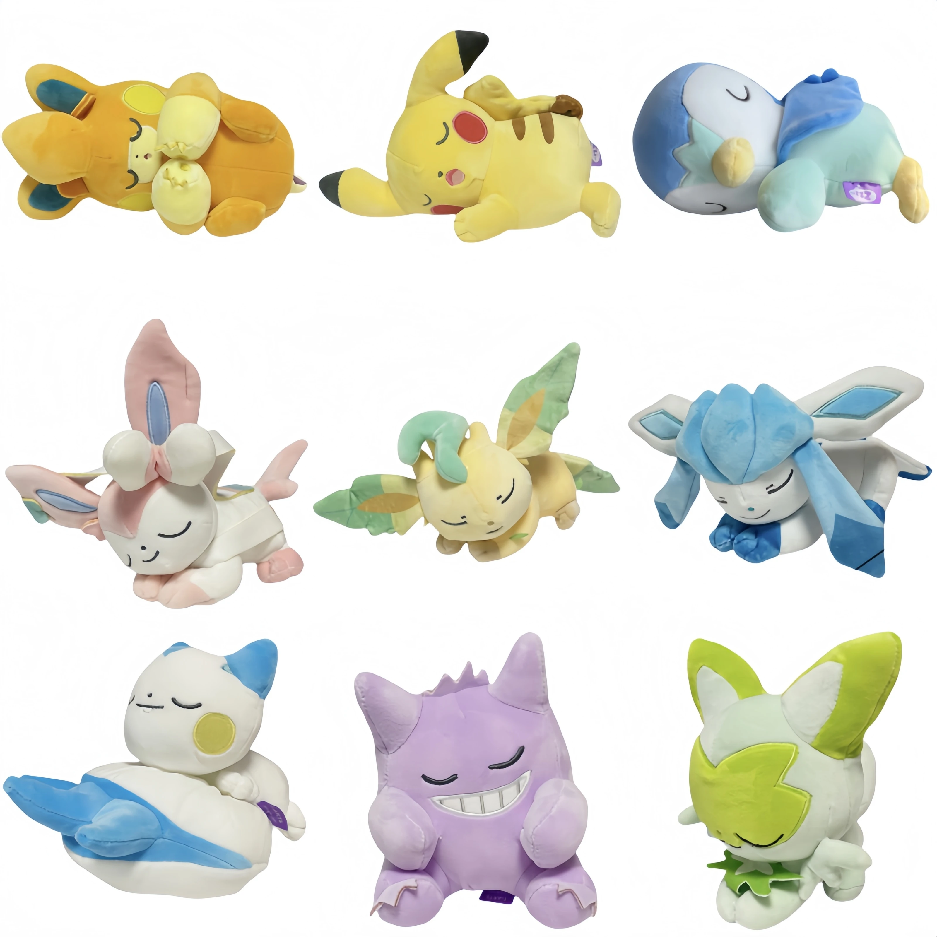 

Pokemon Gengar Gengar Sylveon Plush Toys Pachirisu Leafeon Piplup Sprigatito Pawmi Sleeping Doll Anime Games Collection Gifts