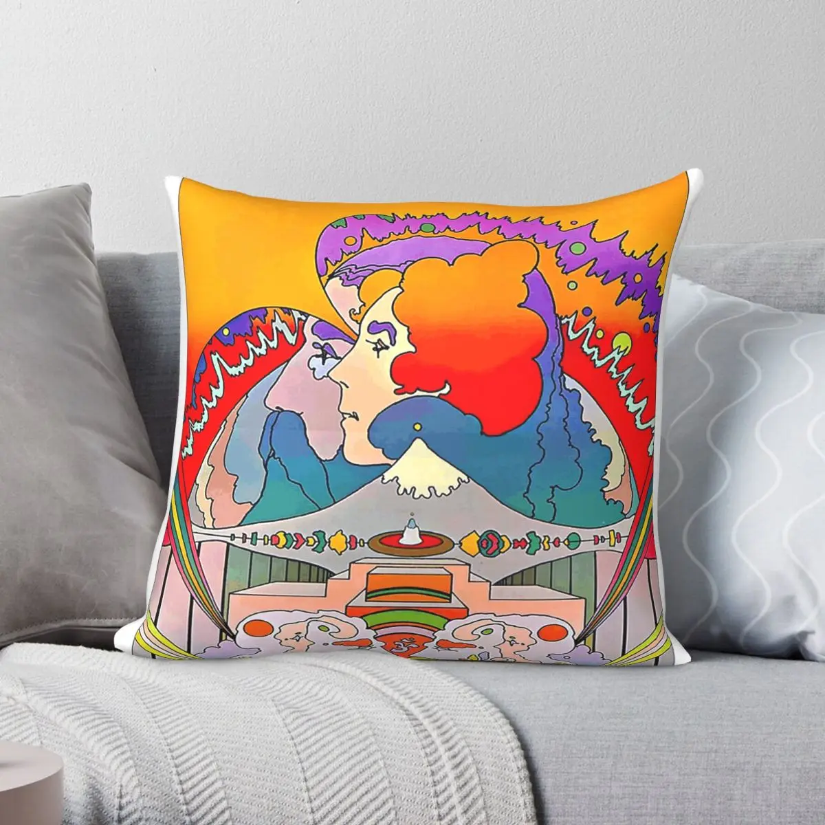 Peter Max Be All You Can Be Read Square Pillowcase Polyester Linen Velvet Pattern Zip Decor Sofa Cushion Cover Wholesale
