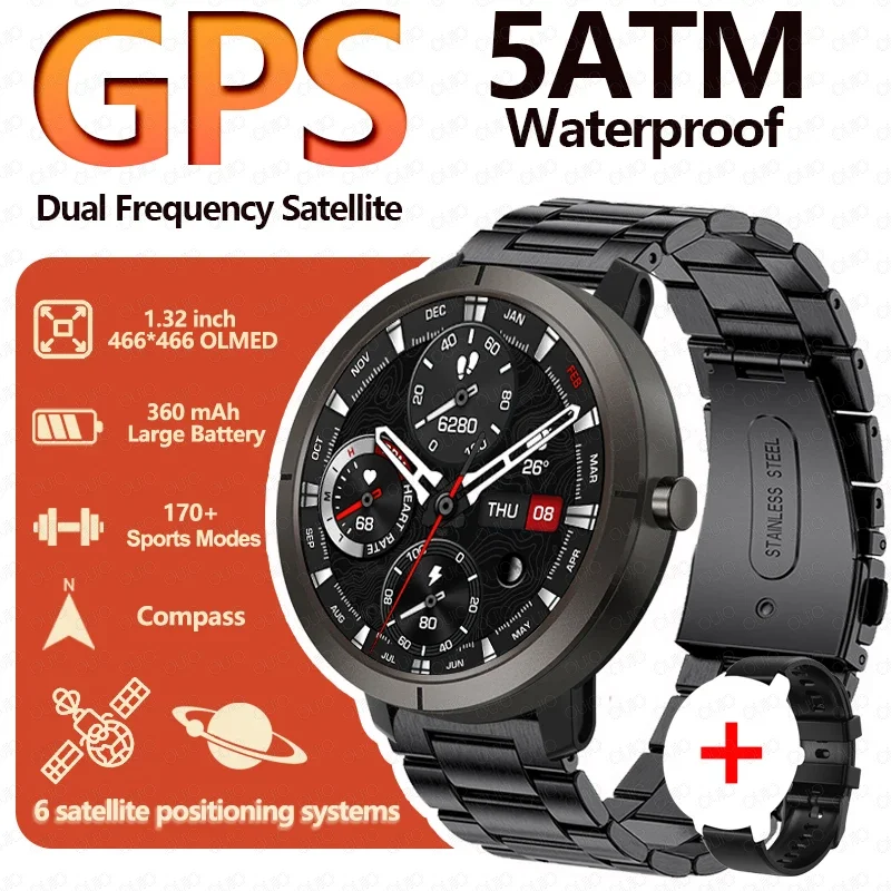 Women's 1.32 AMOLED GPS Positioning Smart Watch