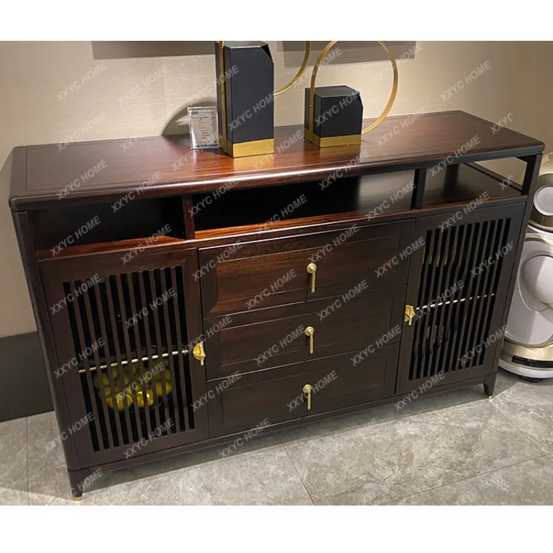 XX-*New Chinese side cabinet ebony entrance modern simplicity