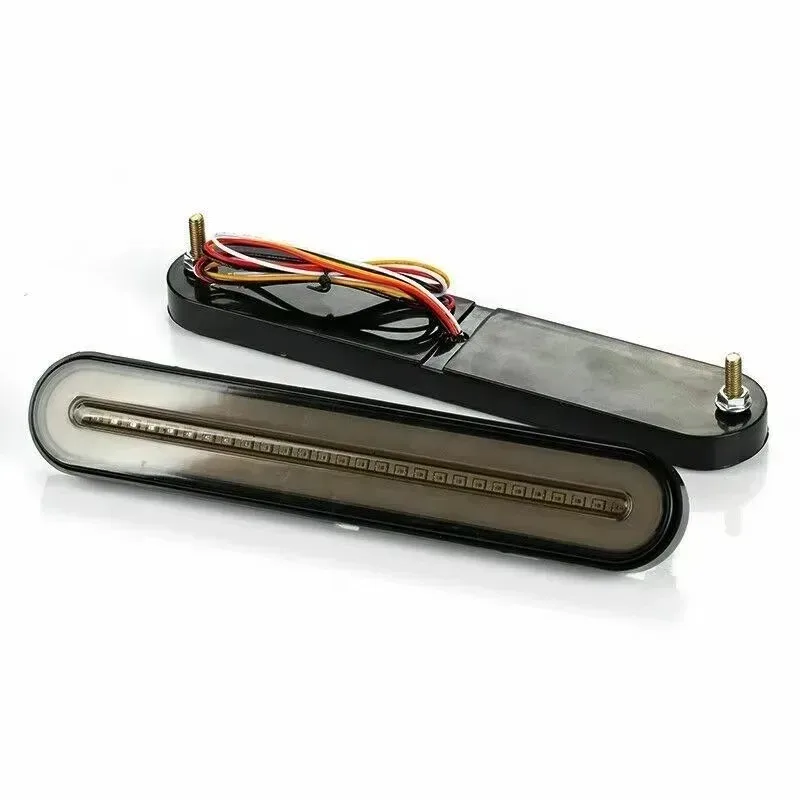 12 فولت 24 فولت 3 في 1 شاحنة مقطورة الذيل أضواء الفرامل المياه الجديدة ل الأحمر + الأصفر RV مصباح ليد خلفي متتابعة تدفق مصباح إشارة مصباح