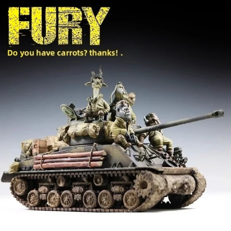 

1/35 литая модель из смолы, сборочный комплект, танк США, модель солдата домашнего животного, Gk