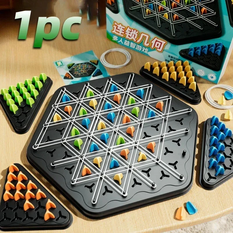 Jeu explorez ecs triangulaire avec élastique, puzzle de géométrie, exercice d'interaction familiale, jouets de réflexion, entraînement de bureau, cadeaux, nouveau