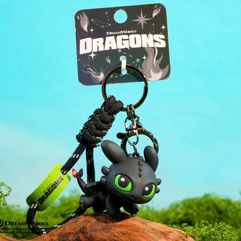 Authentischer Dragon Taming Master Flying Toothless Boy Schlüsselanhänger, neuer Taschenanhänger, kleines Zubehör, Auto-Schlüsselanhänger