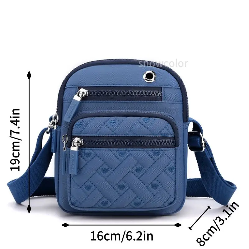 Mobile Phone Bag Women Shoulder Bag Small Handbag Nylon Waterproof  CrossBody Bag Ladies Messenger Bag