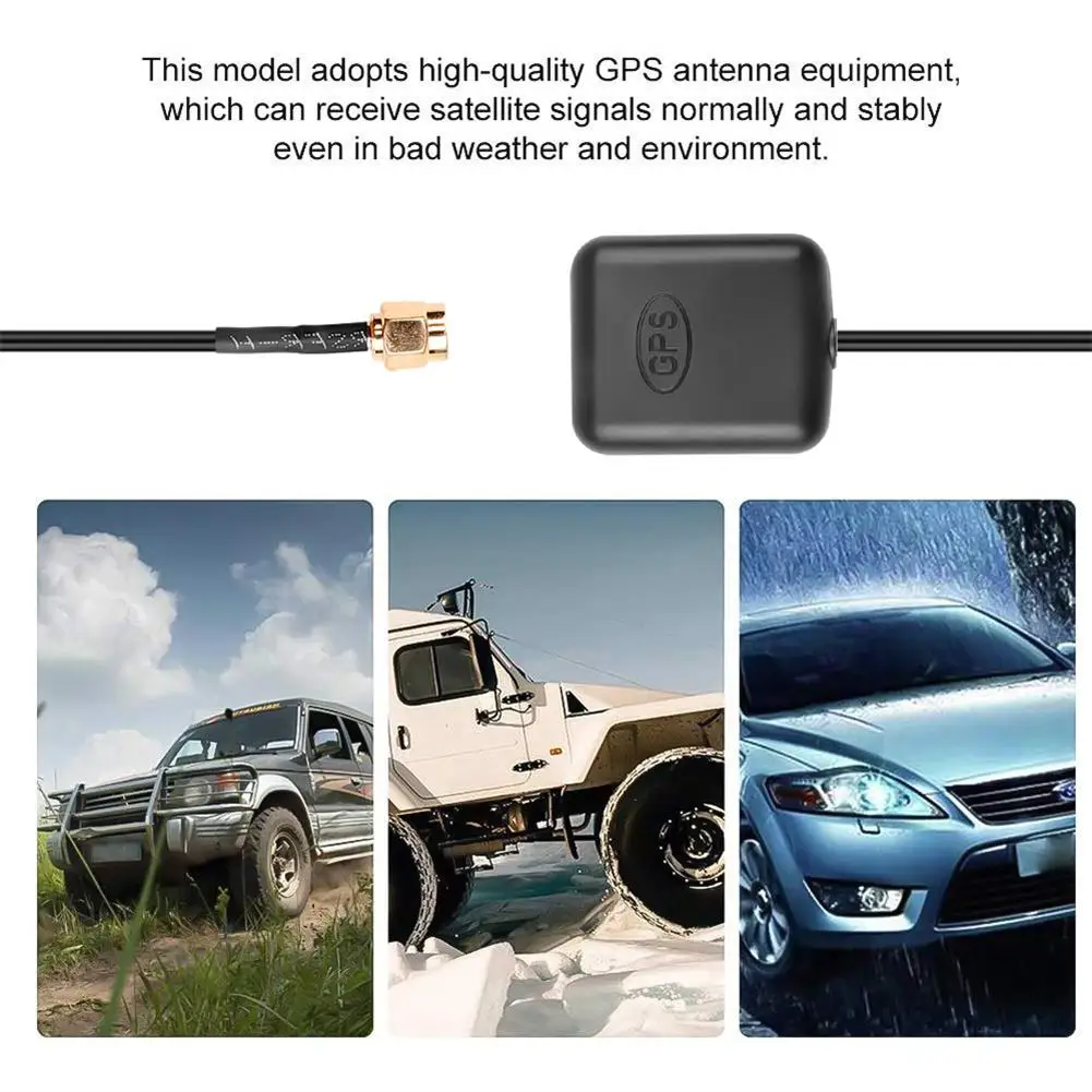 SMA 3 meters Cable Car GPS Antenna Signal Amplifier Booster Car Navigation Receiver Connector Cable GPS Navigation Positioning