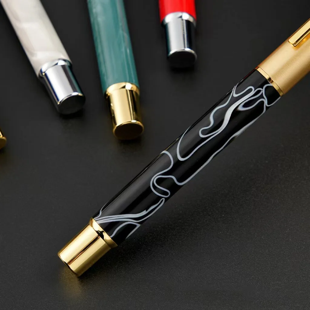 Wholesale high-grade metal pens business adult set ink bag replacement gift box gift ink pens