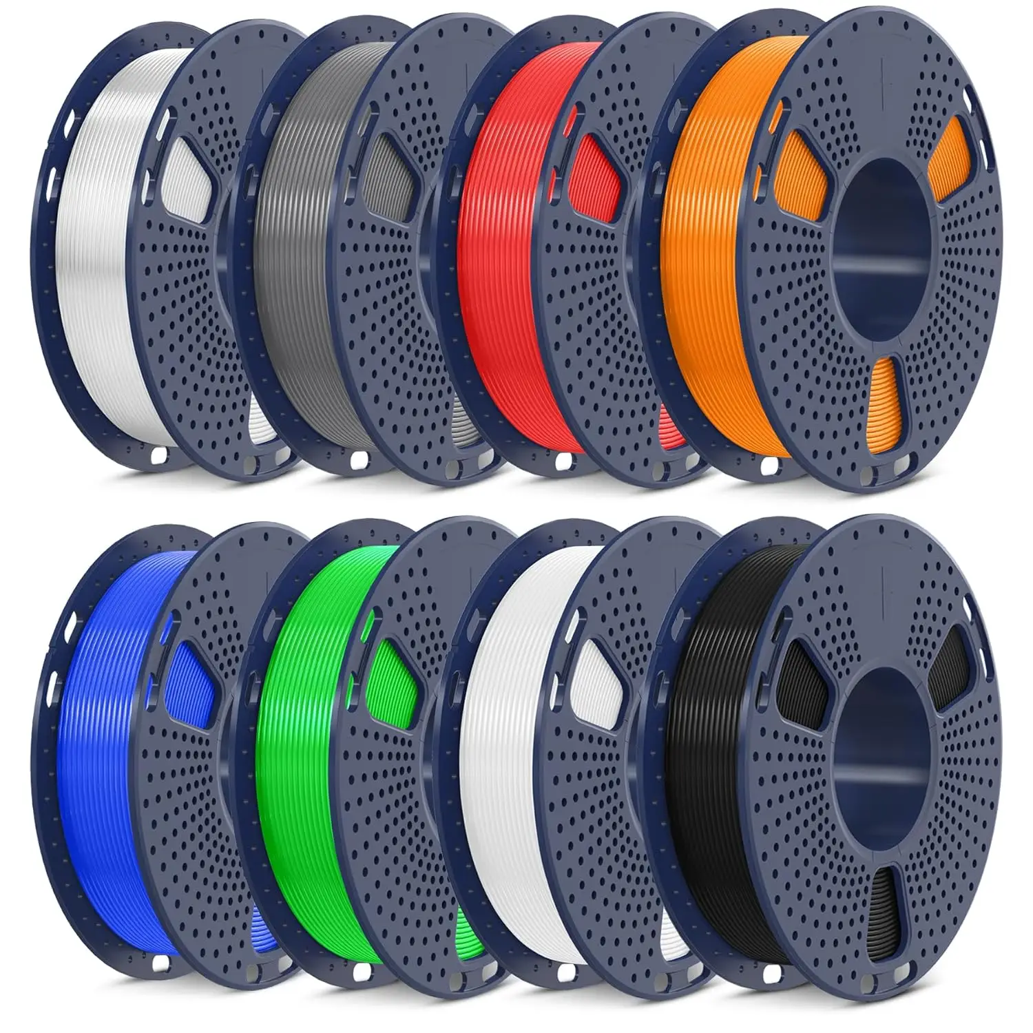

250g PLA Filament Bundle, 1.75mm, 8 Colors, Vacuum Packed for 3D Printing