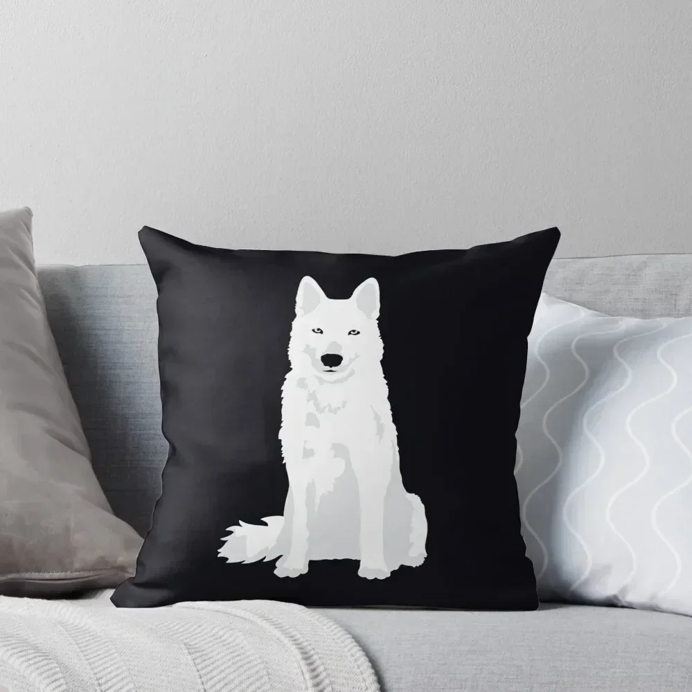 

cute white Siberian Husky sweet white Snow dog Throw Pillow Cushion Cover For Sofa Cusions Cover pillow