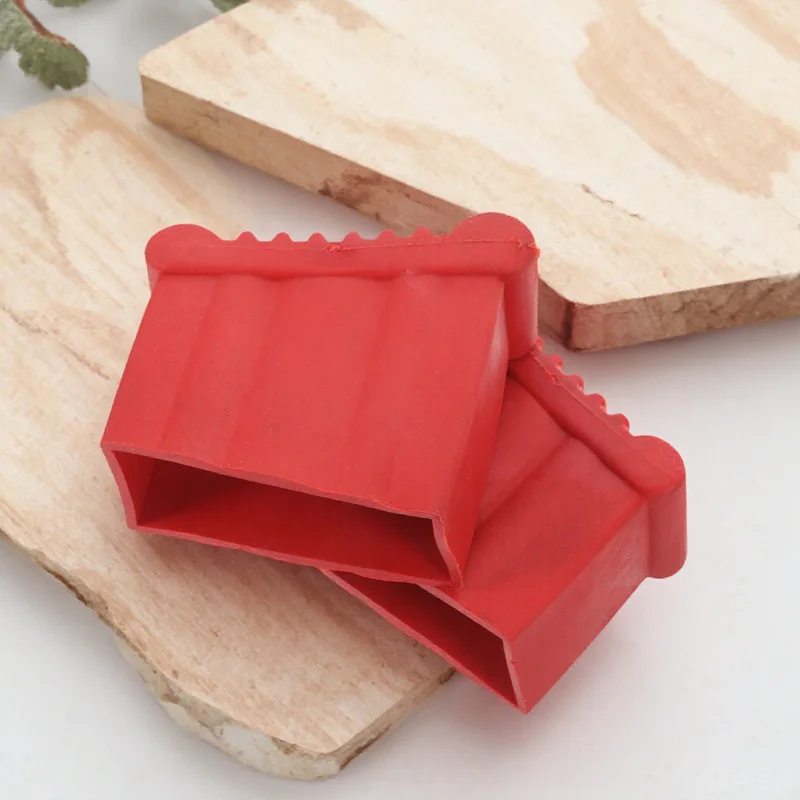 2Pcs Ladder Foot Rubber Pads Durable Non-Slip Replacement Cover Portable Stable Ladder Feet Cushion Anti-Slip Accessory Mat