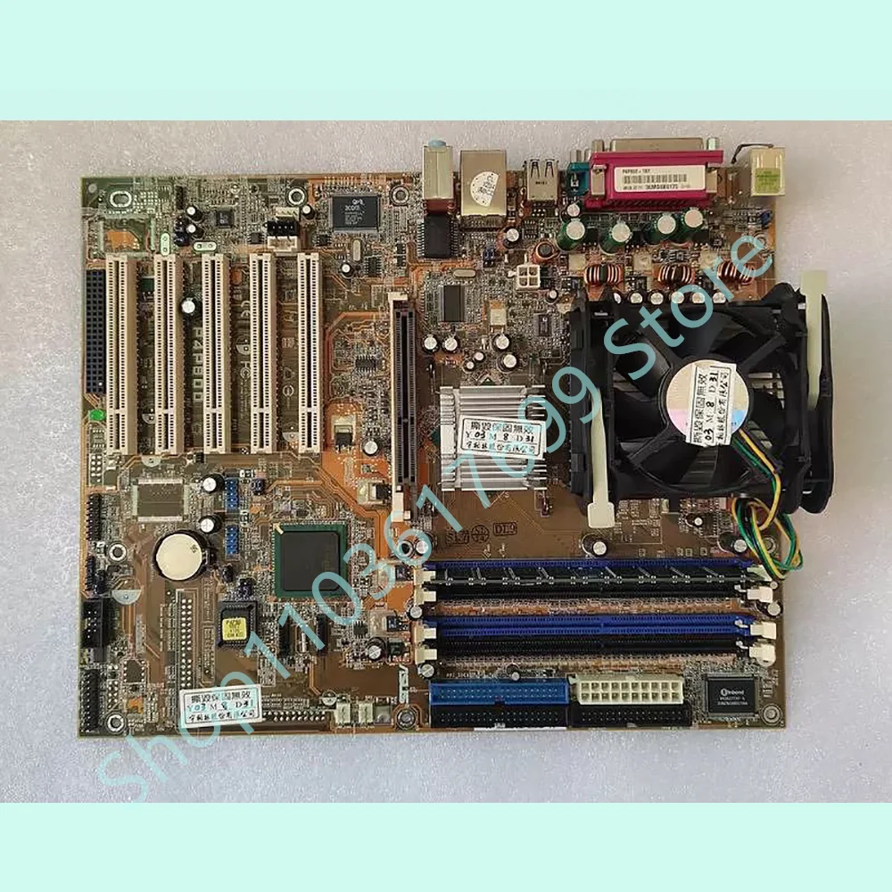 For 478-Pin Desktop Computer Industrial Control Motherboard 865PE 5 PCI Slots  P4P800