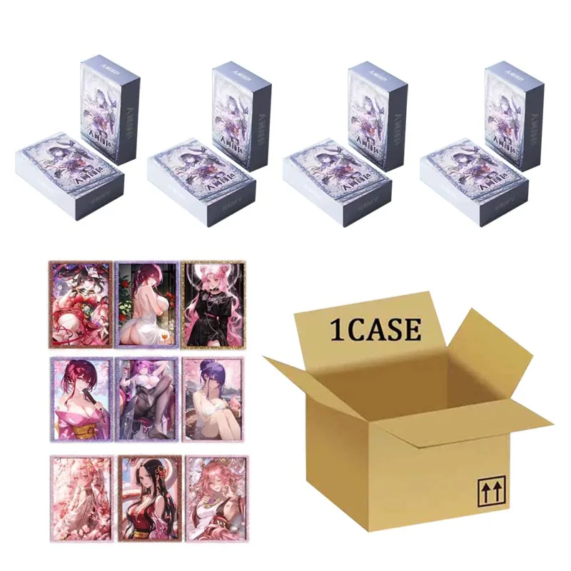 Wholesales Goddess Story Collection Card Color Of The World Glass Card Sweet And Cute Pink Booster Box Anime Trading Card