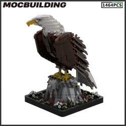 MOC Building Blocks Animal Model Iconic Bird Bald Eagle DIY Assembly Technology Bricks Creative Ideas Collection Toys Xmas Gifts