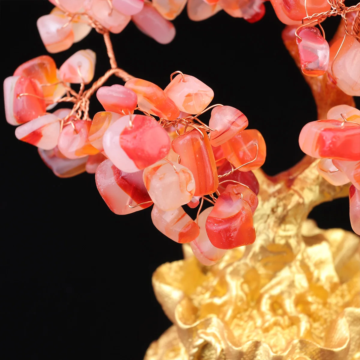 

Creative Crystal Money Tree Ornament Bonsai Style Wealth Feng Shui Decoration Home Office Statue Agate Crystal Tree Decor Small