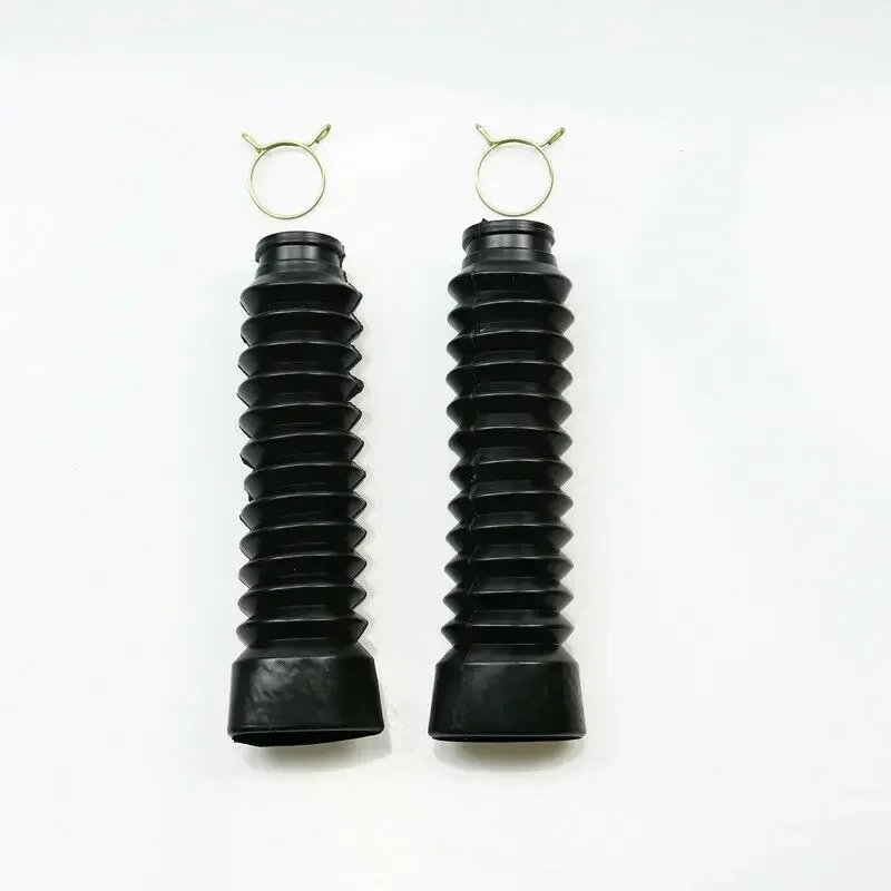 Front Fork Boots Rubber Black Dust Cover for Off-road Dirt Bike Suzuki GN125 GN Cruiser